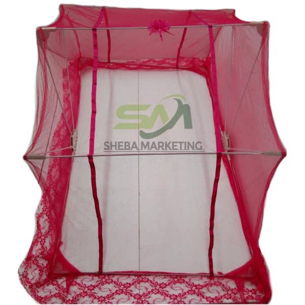 Baby Mosquito Folding Net Queen Pink Thai Quality - Image 3