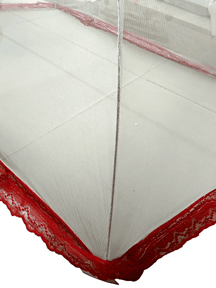 বাচ্চাদের মশার ছাতা নেট-(বেলুন প্রিন্ট) - mosquito net - Red Pink - Image 5