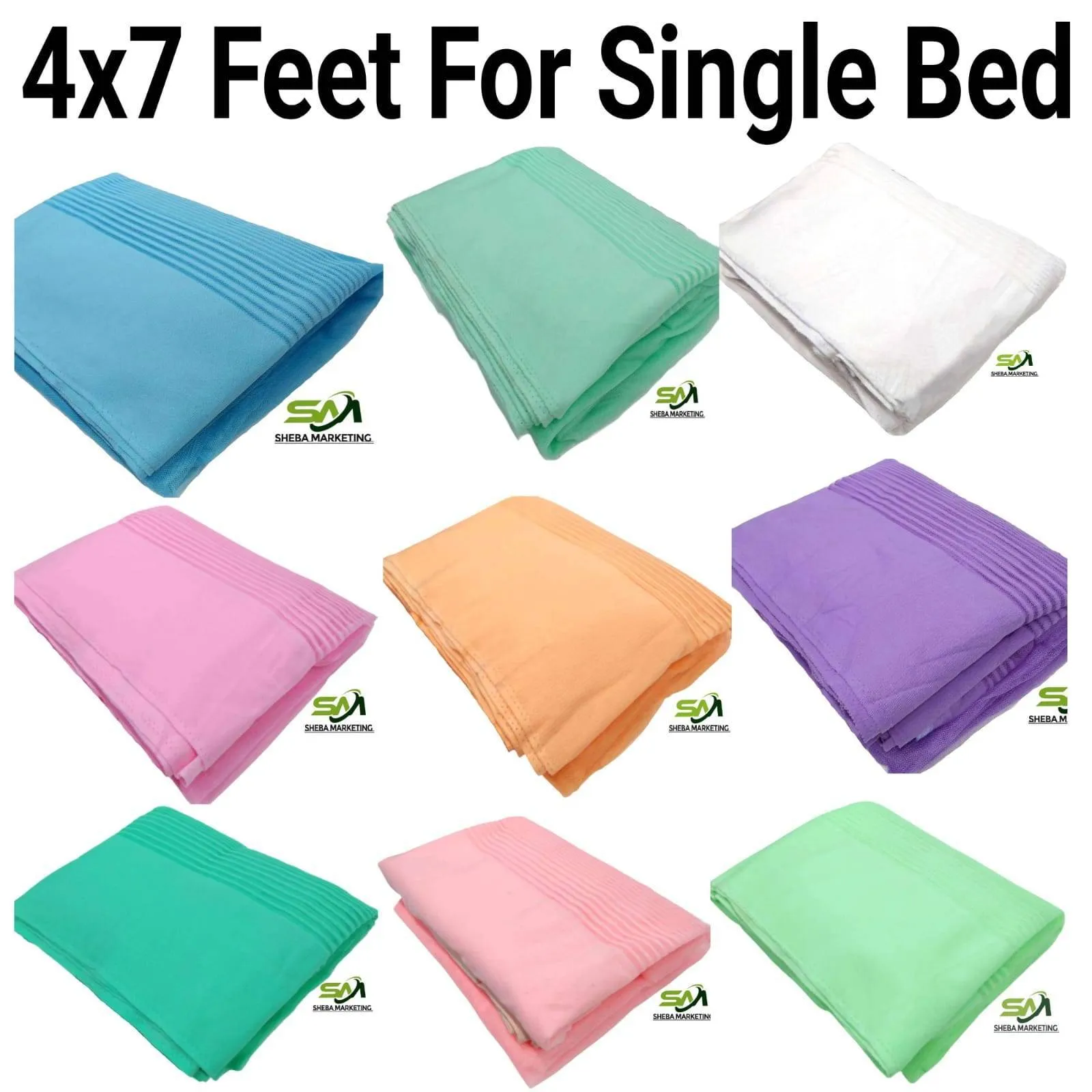 Uday Premium Airflow Mosquito Net 4x7 Feet Single